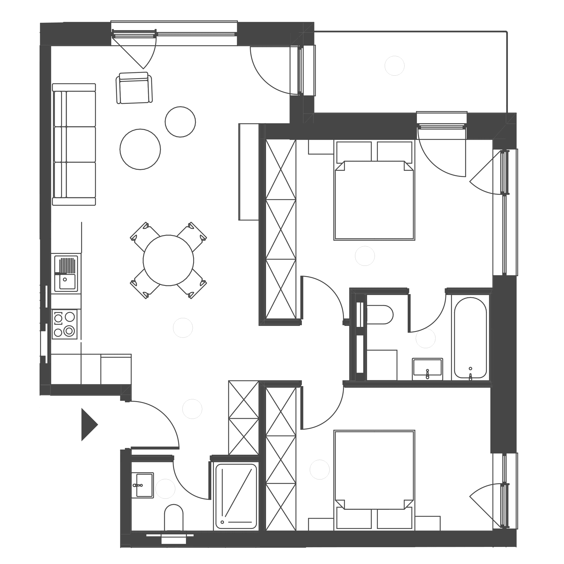 Plan apartament A.17
