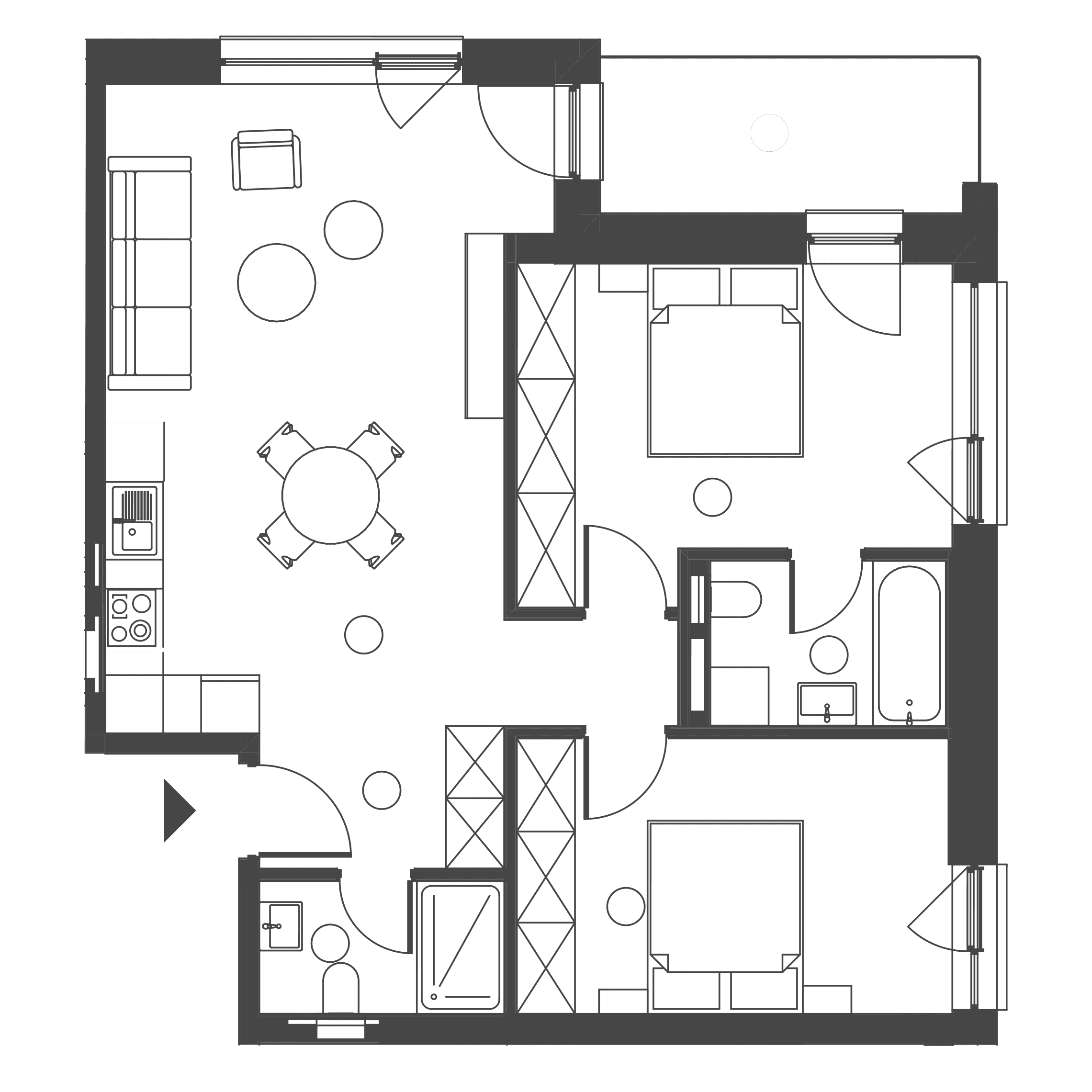 Plan apartament A.30