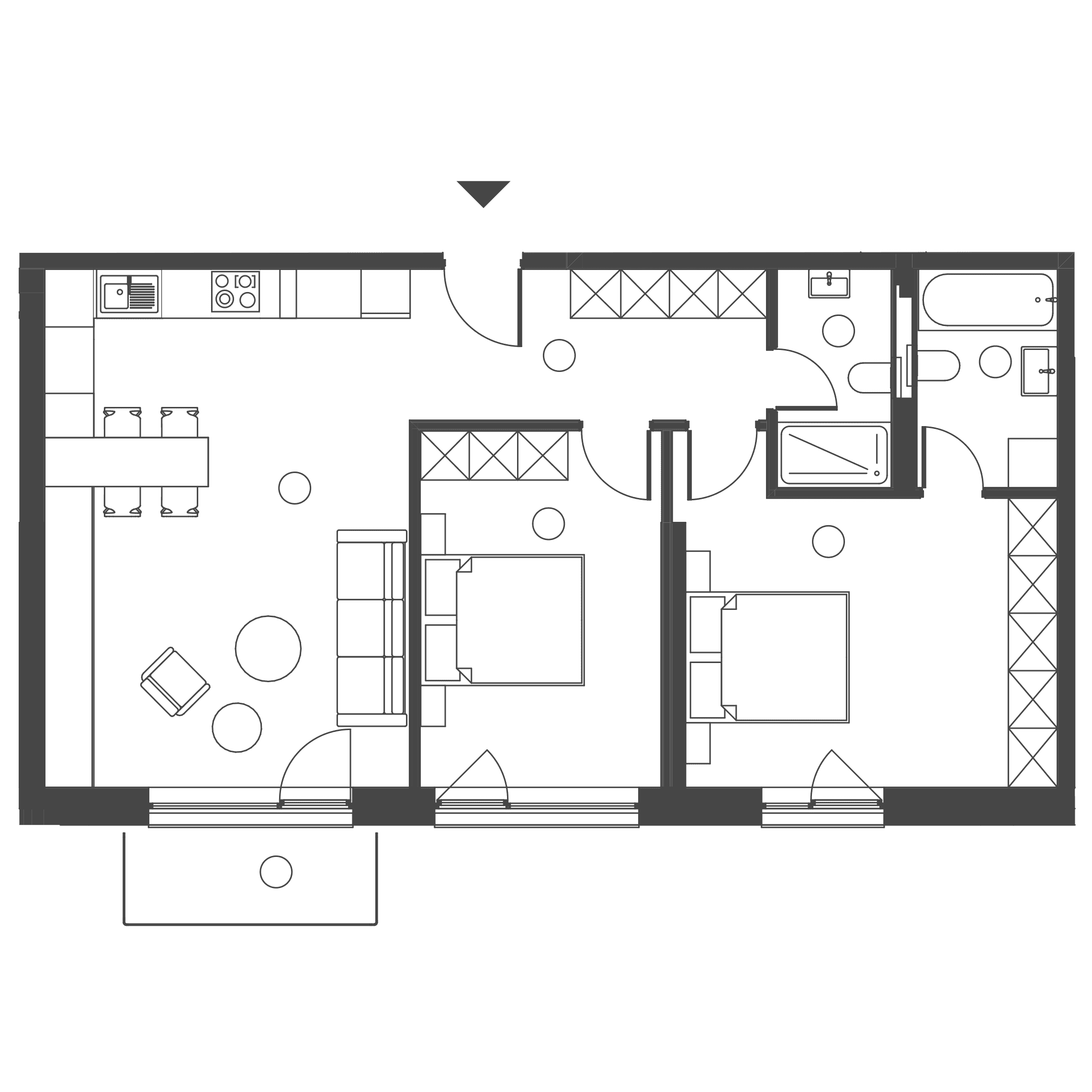 Plan apartament A.25