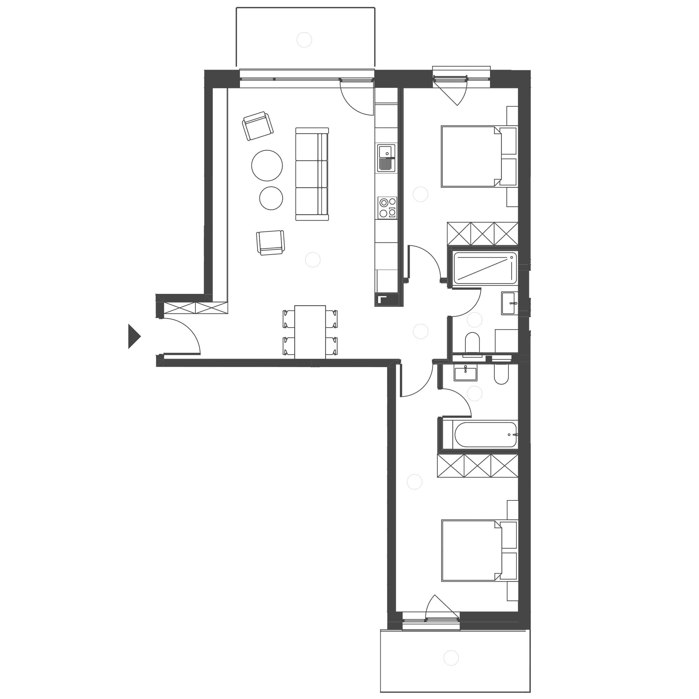 Plan apartament A.13