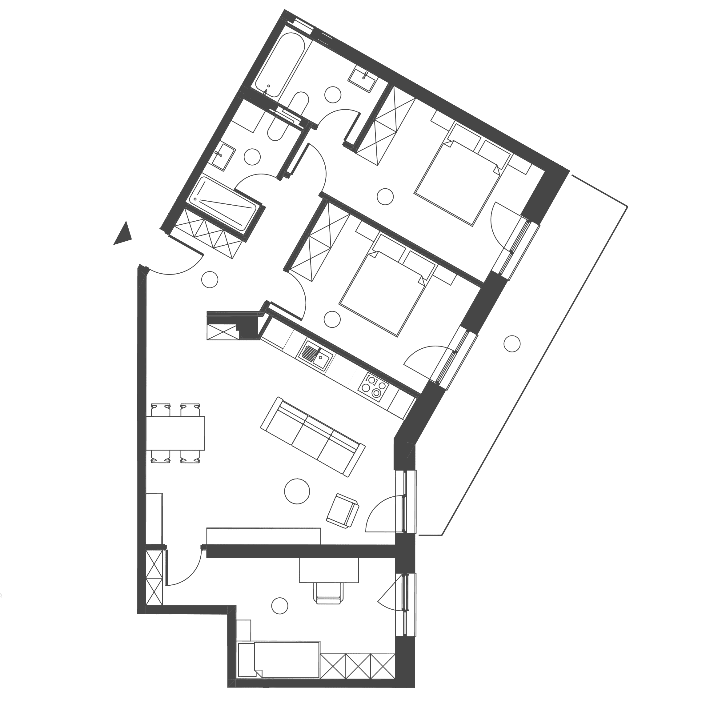 Plan apartament A.15