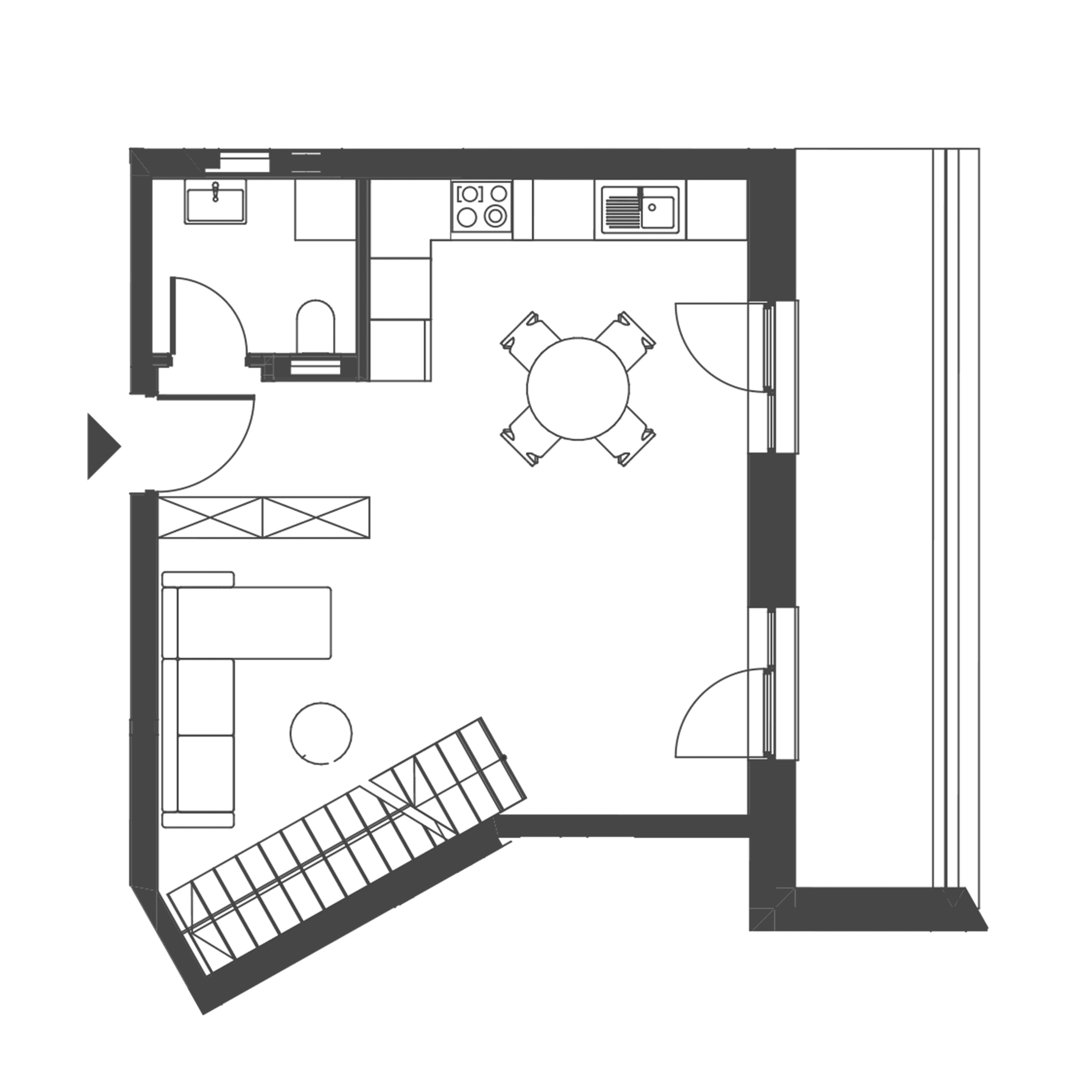 Plan apartament A.68