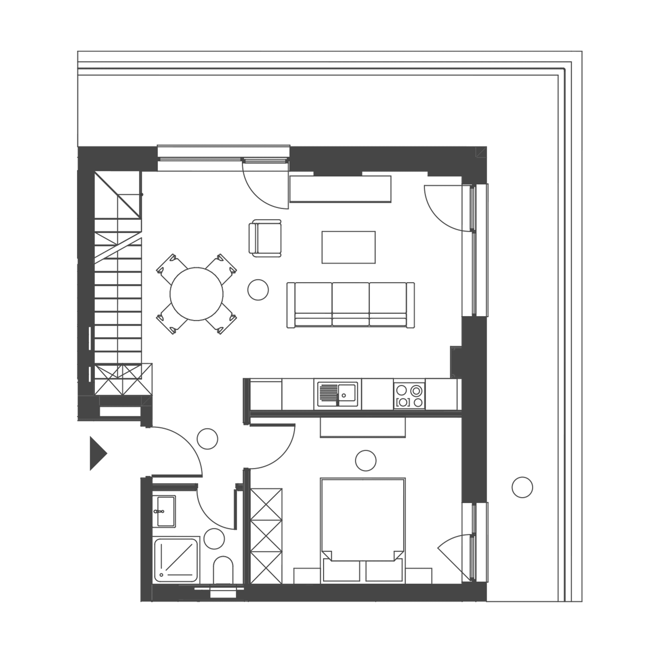 Plan apartament A.70