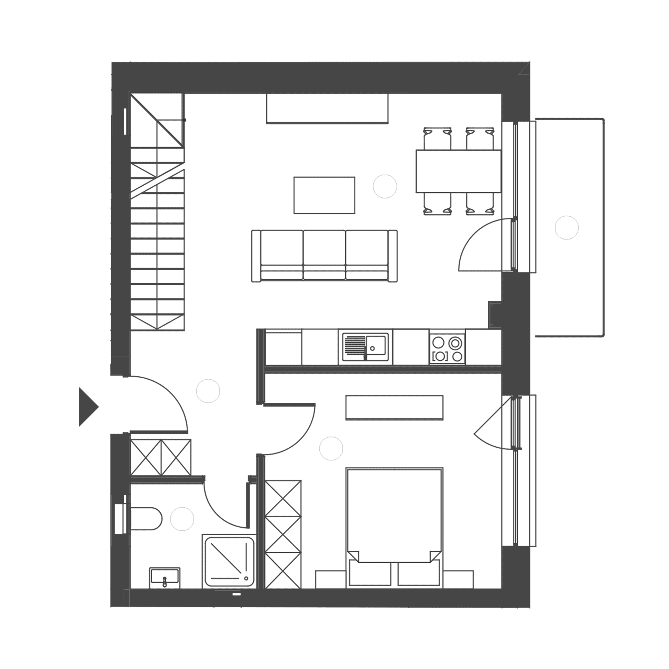 Plan apartament B.133