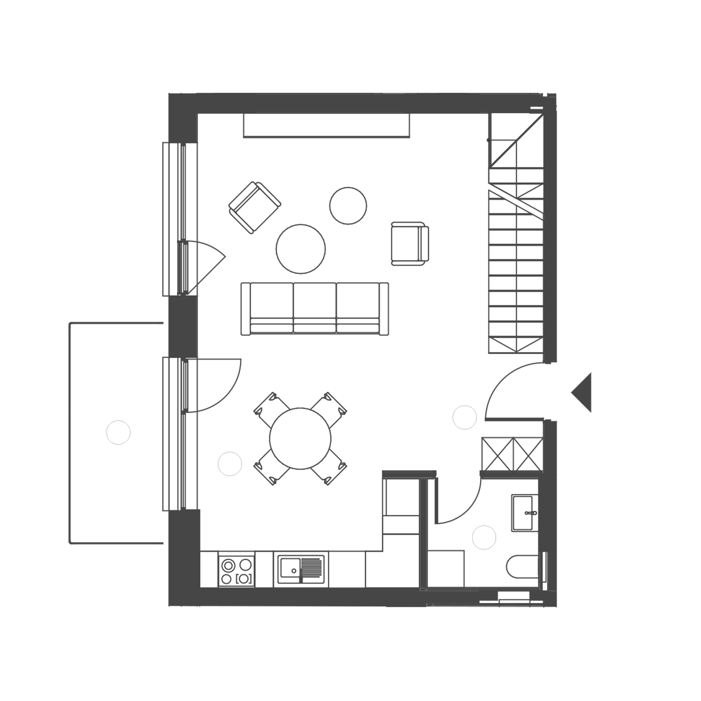 Plan apartament B.135