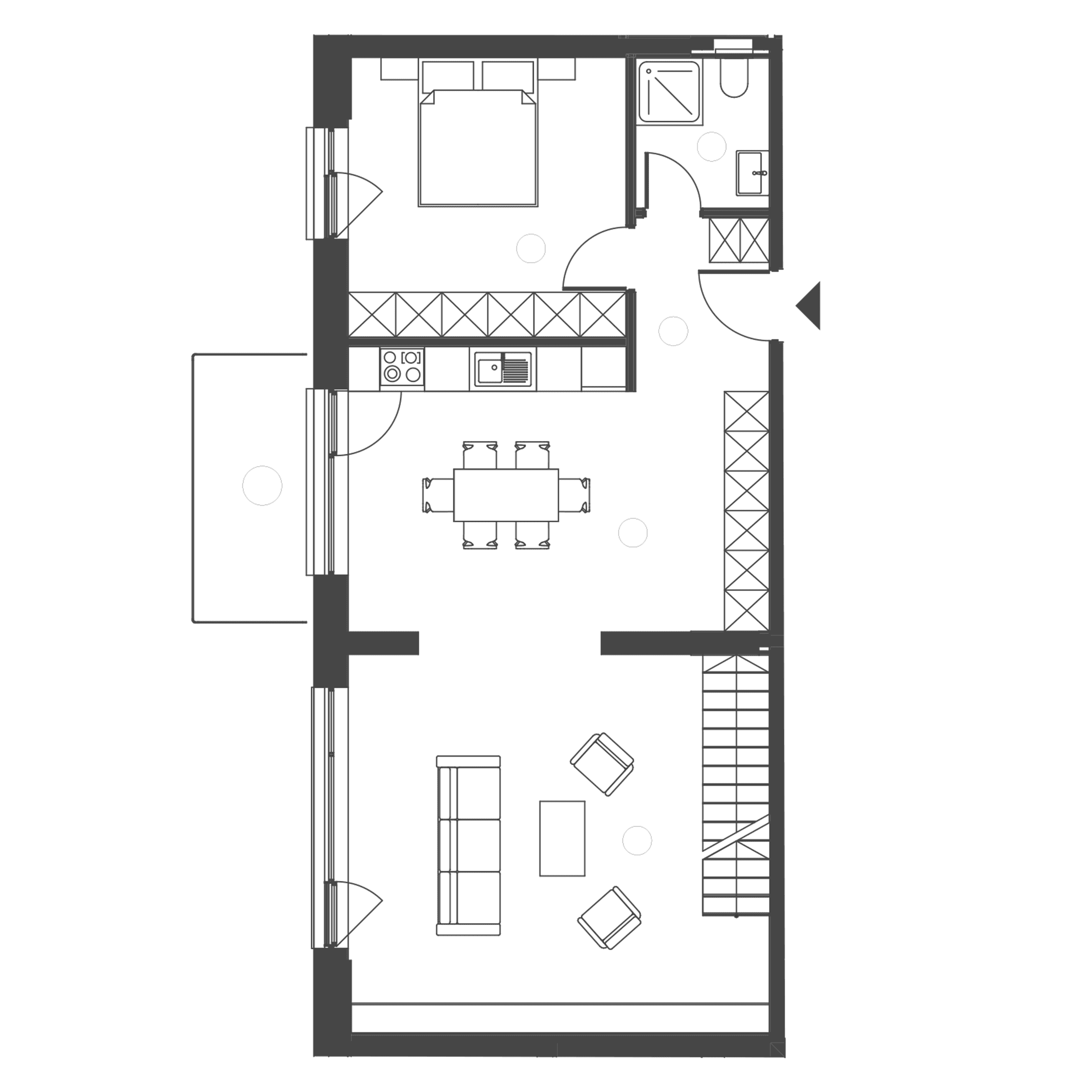 Plan apartament B.136