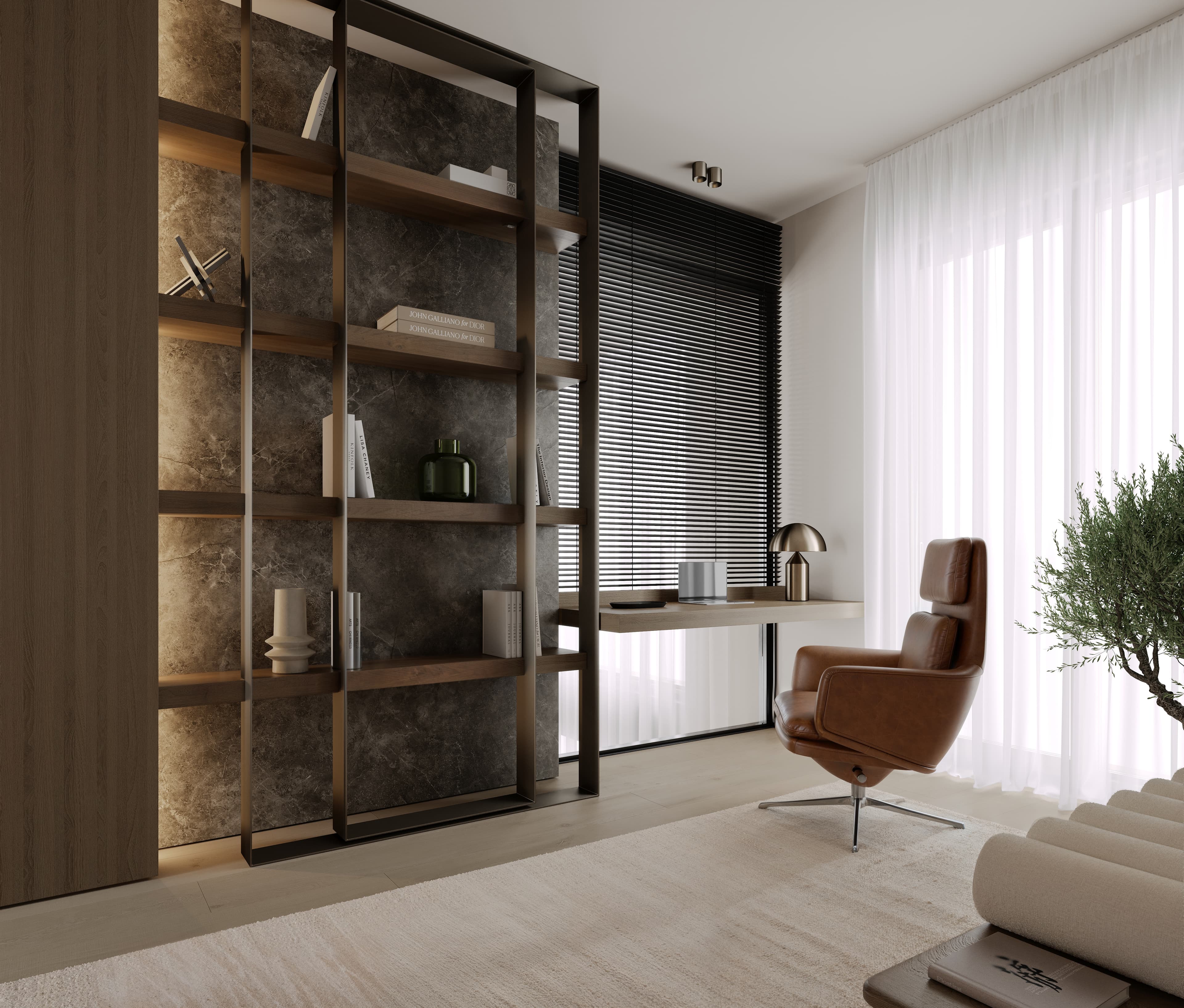 Randare interioara a unei bucatarii din ansamblul Somesului 15