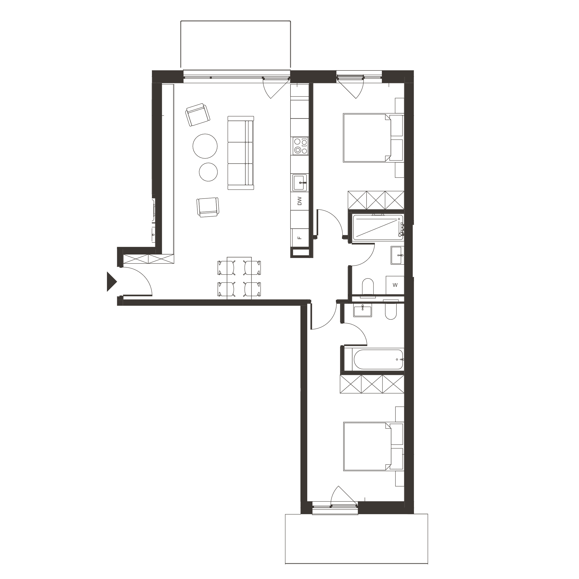Plan apartament A.13