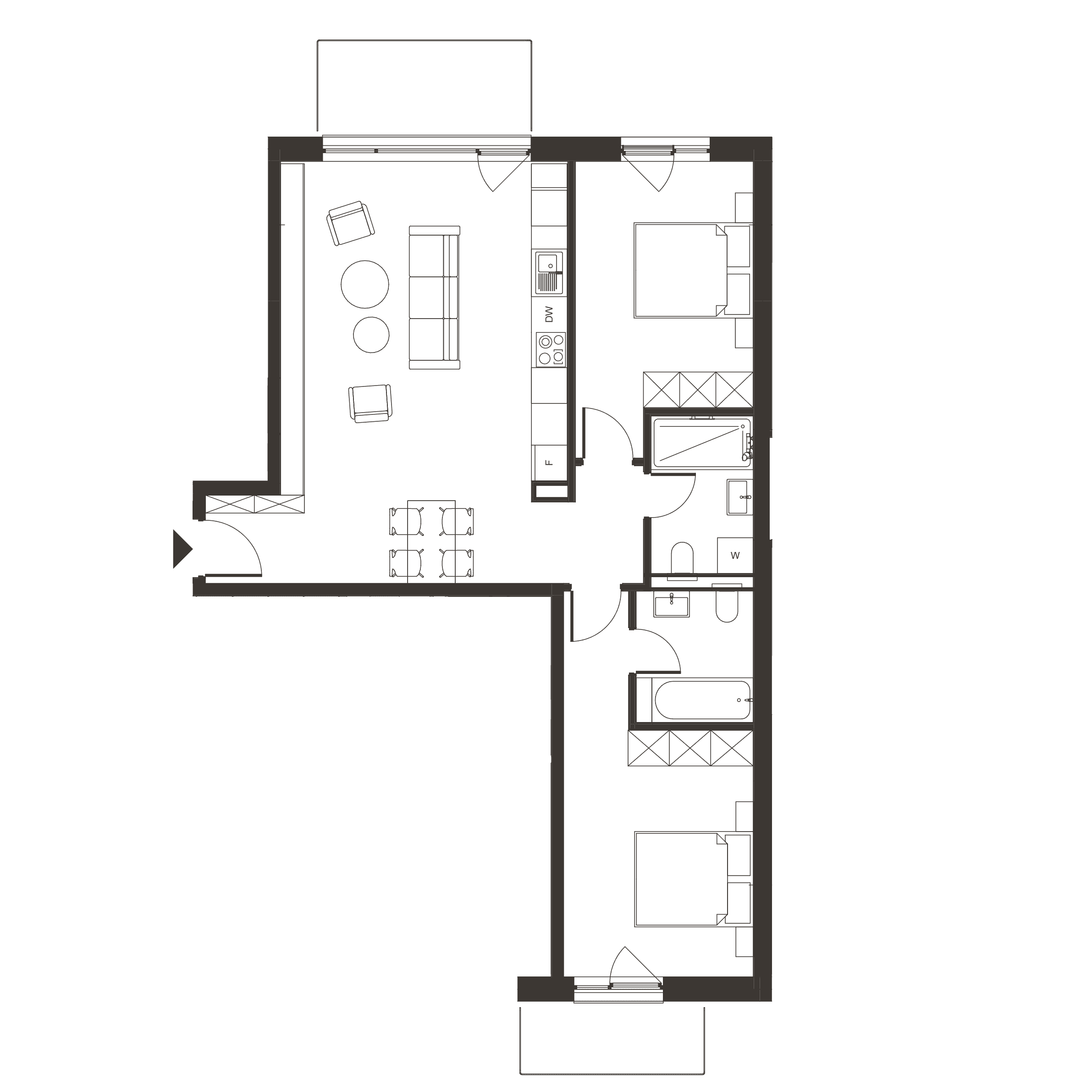 Plan apartament A.39