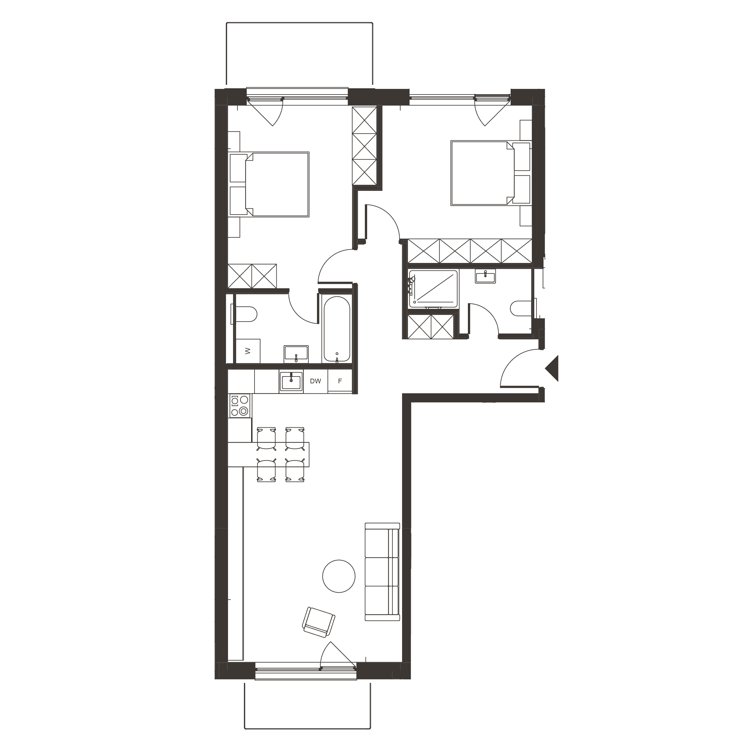 Plan apartament B.117