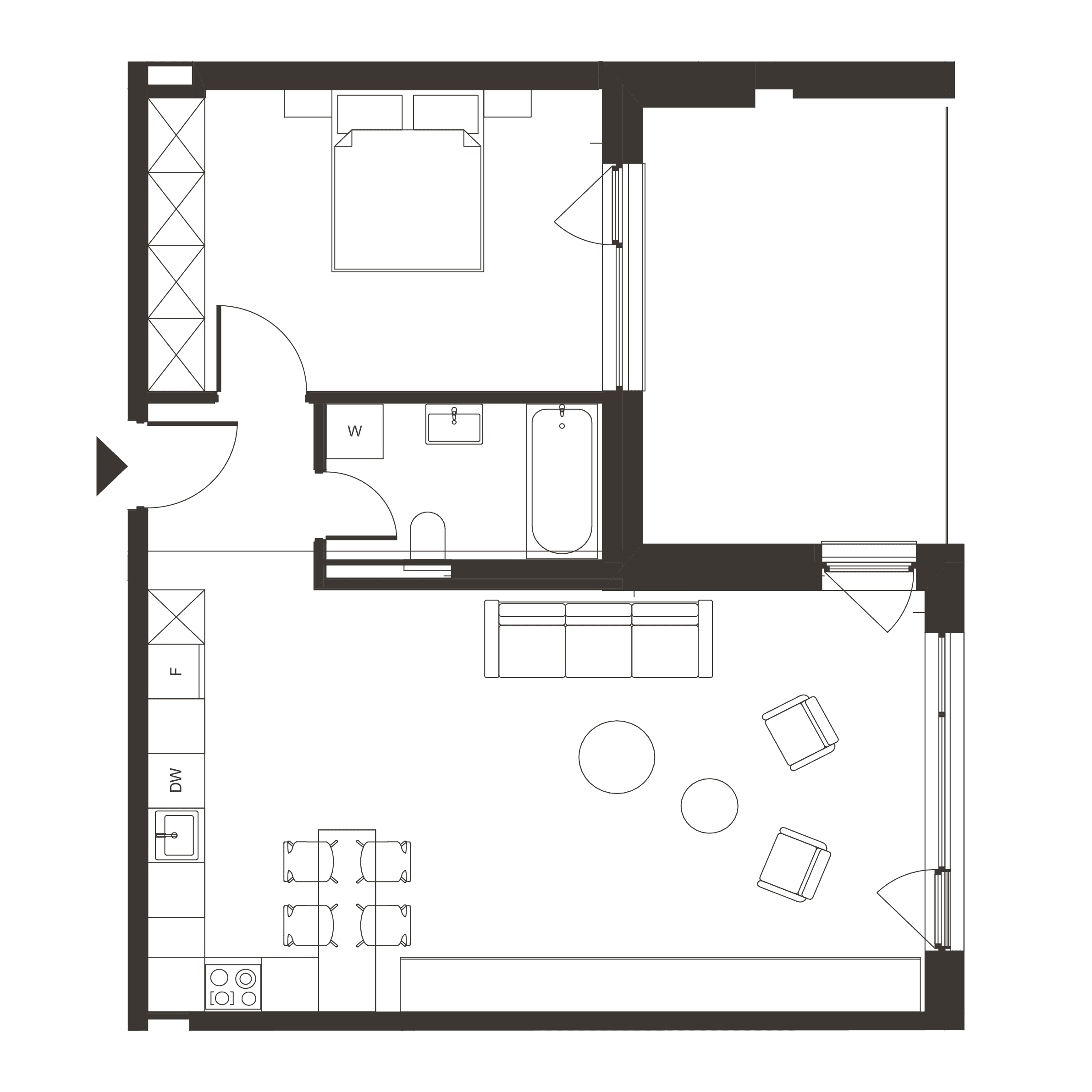 Plan apartament B.80