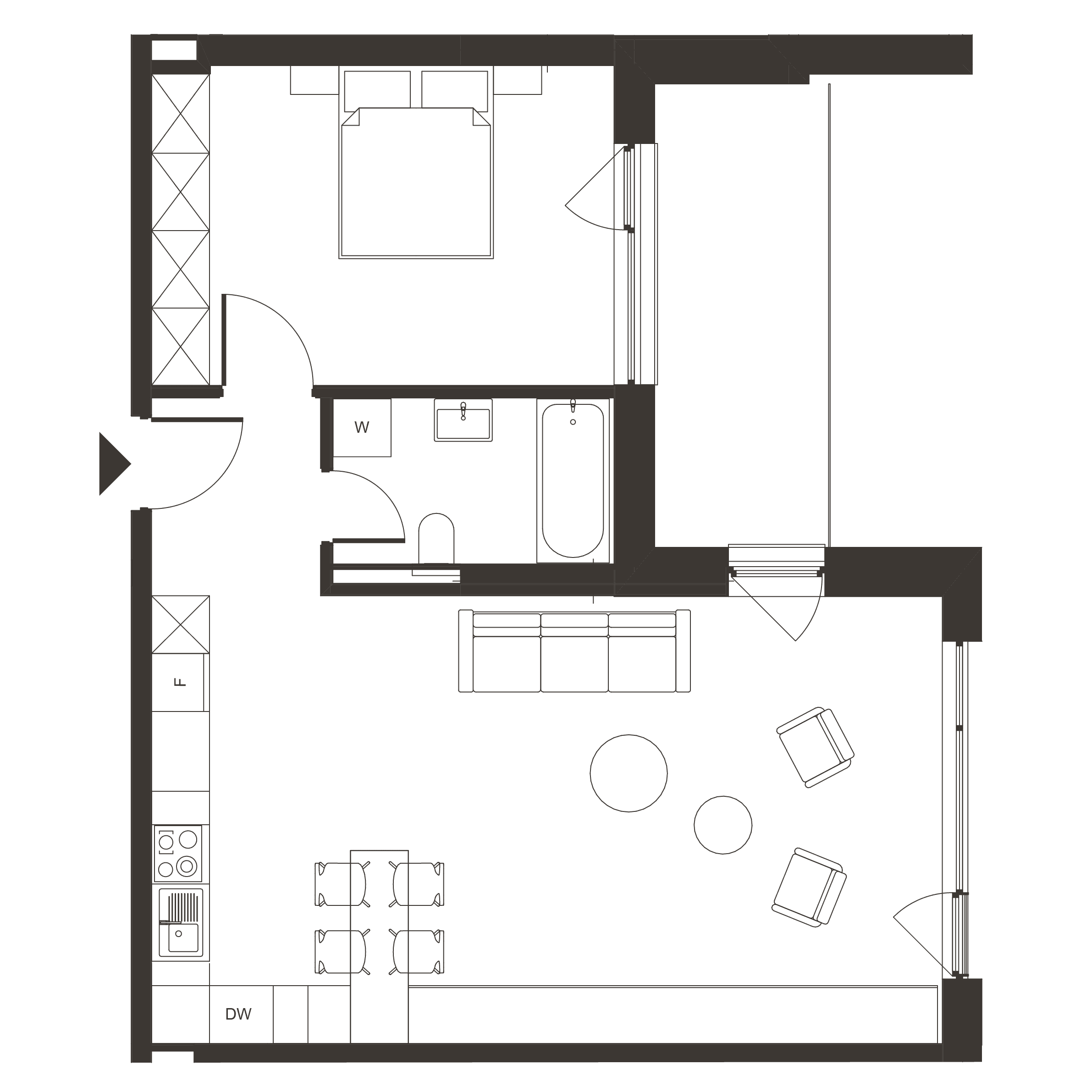 Plan apartament B.90
