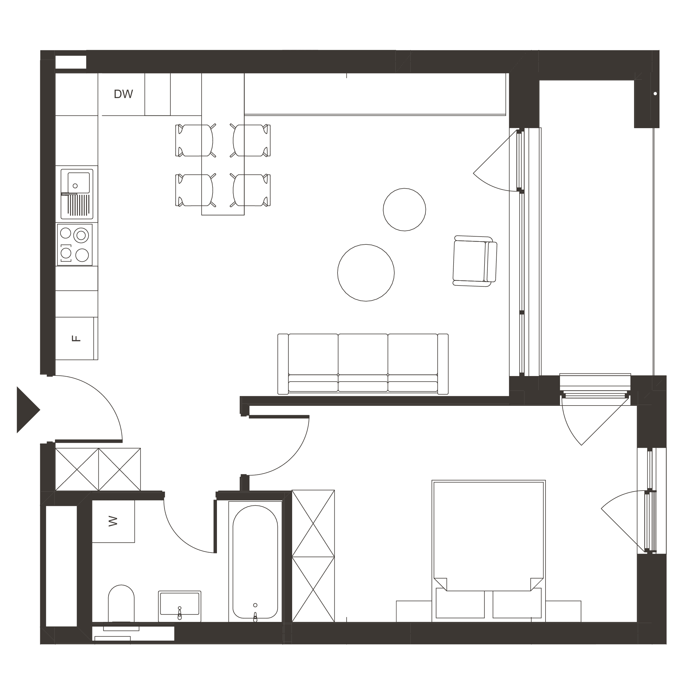 Plan apartament B.122